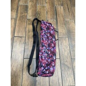 lululemon yoga mat carrier bag in bloom Floral Pink Purple